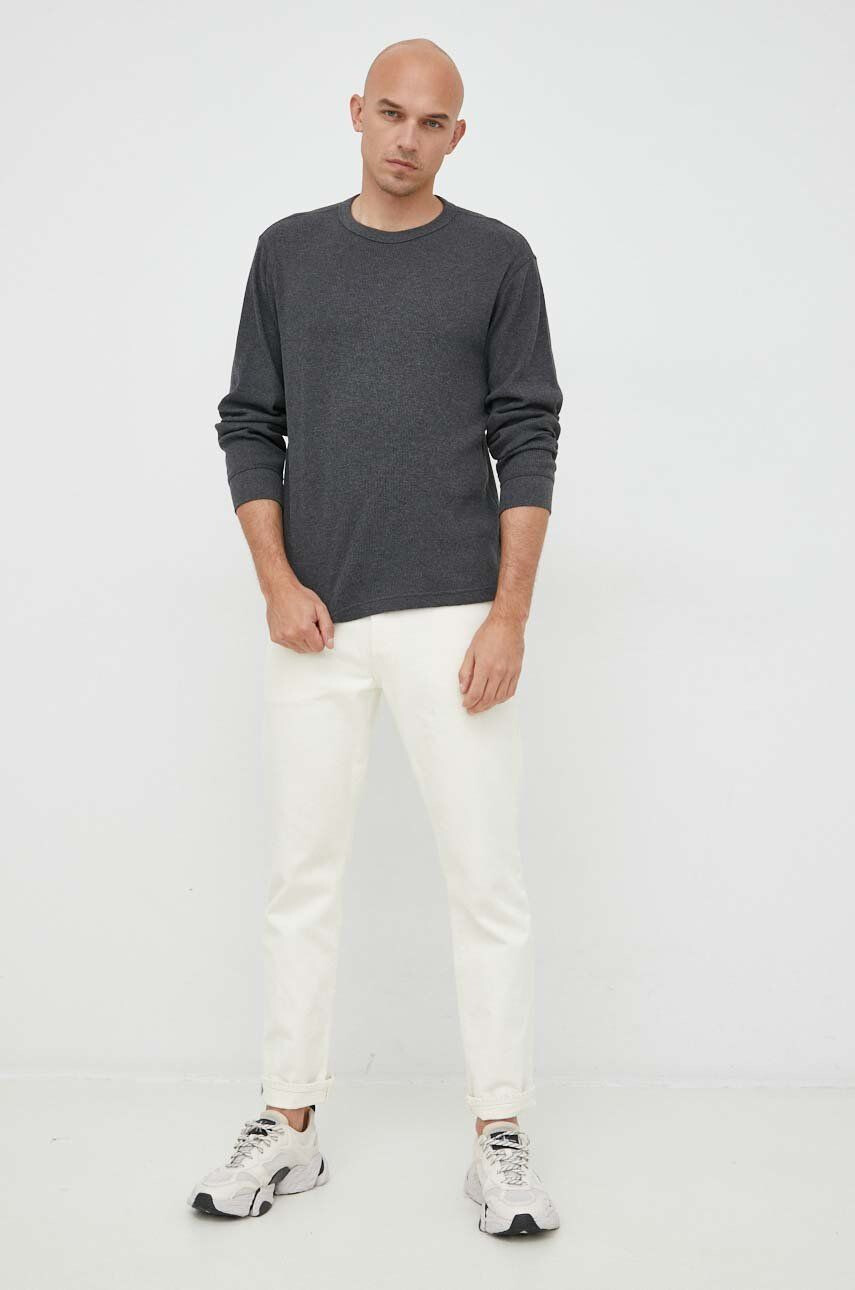 Gap longsleeve barbati culoarea gri melanj - Pled.ro