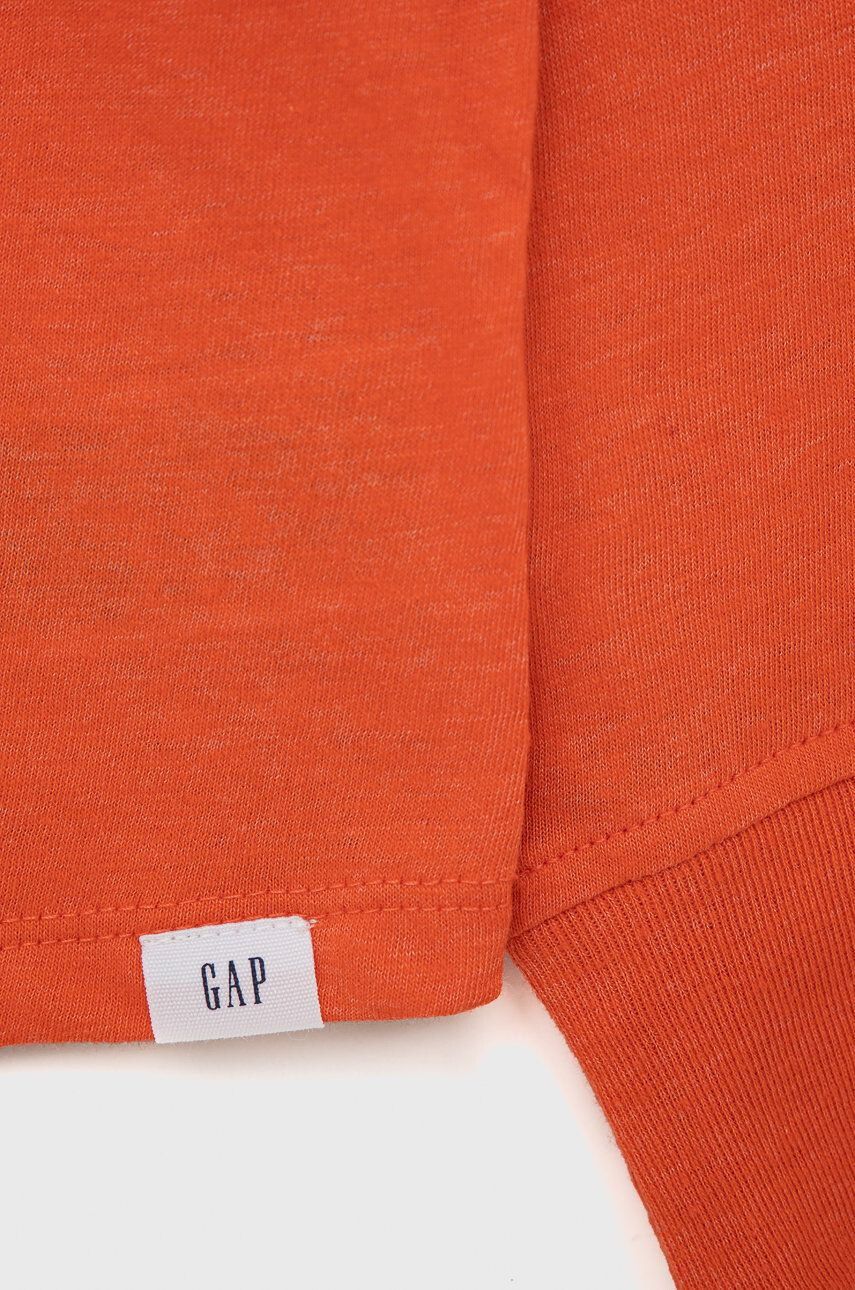 Gap longsleeve copii culoarea portocaliu melanj - Pled.ro