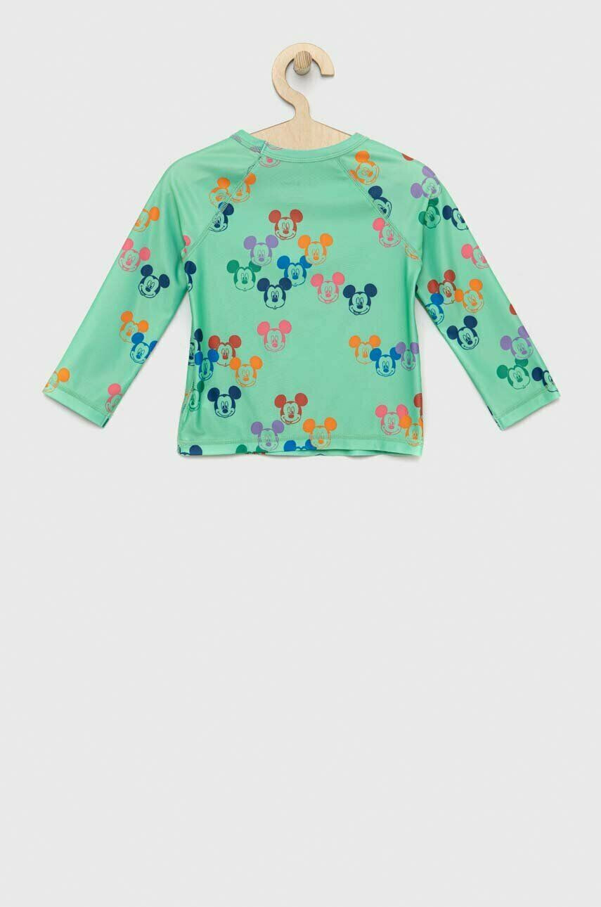 Gap longsleeve de baie pentru copii x Disney culoarea verde modelator - Pled.ro