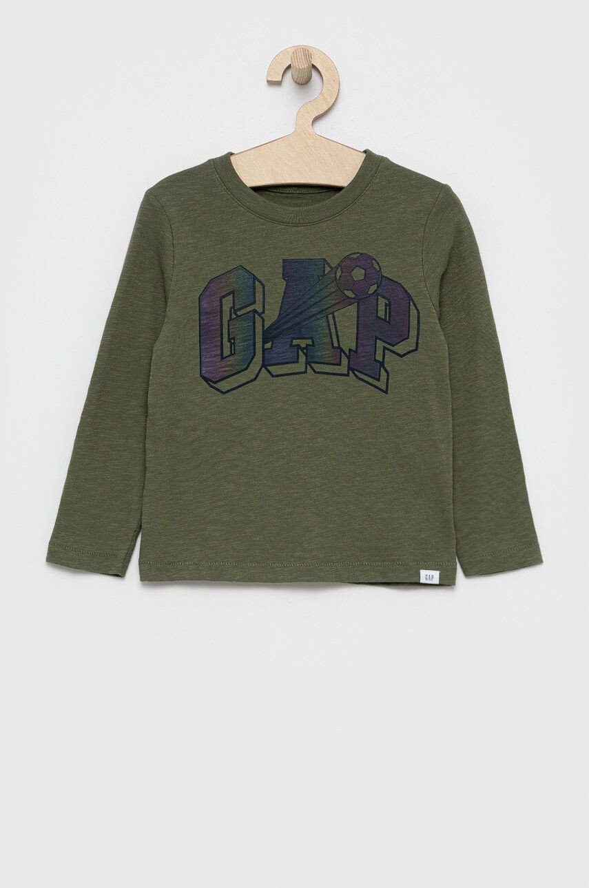 Gap Longsleeve din bumbac pentru copii - Pled.ro