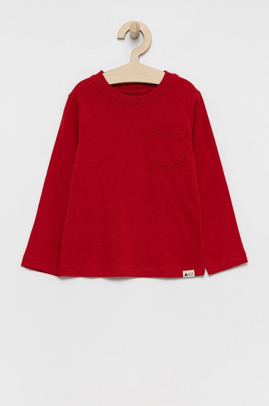 Gap Longsleeve din bumbac pentru copii - Pled.ro