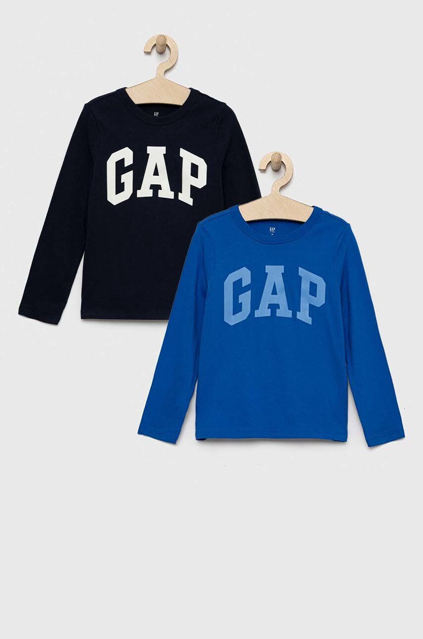 Gap longsleeve din bumbac pentru copii 2-pack - Pled.ro