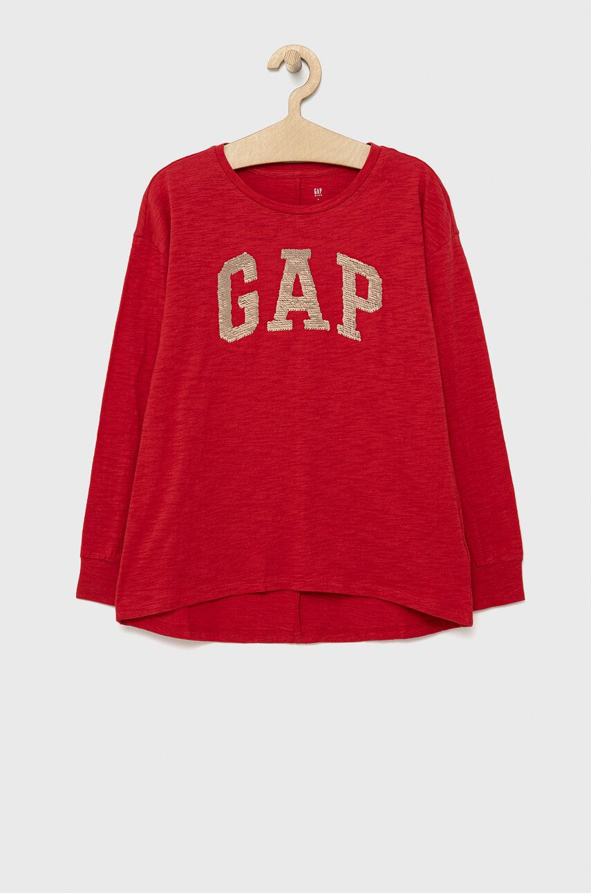 Gap longsleeve din bumbac pentru copii - Pled.ro