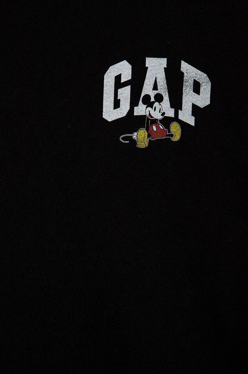 Gap longsleeve din bumbac pentru copii culoarea negru cu imprimeu - Pled.ro