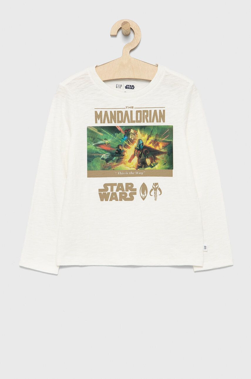 Gap Longsleeve din bumbac pentru copii x Star Wars - Pled.ro