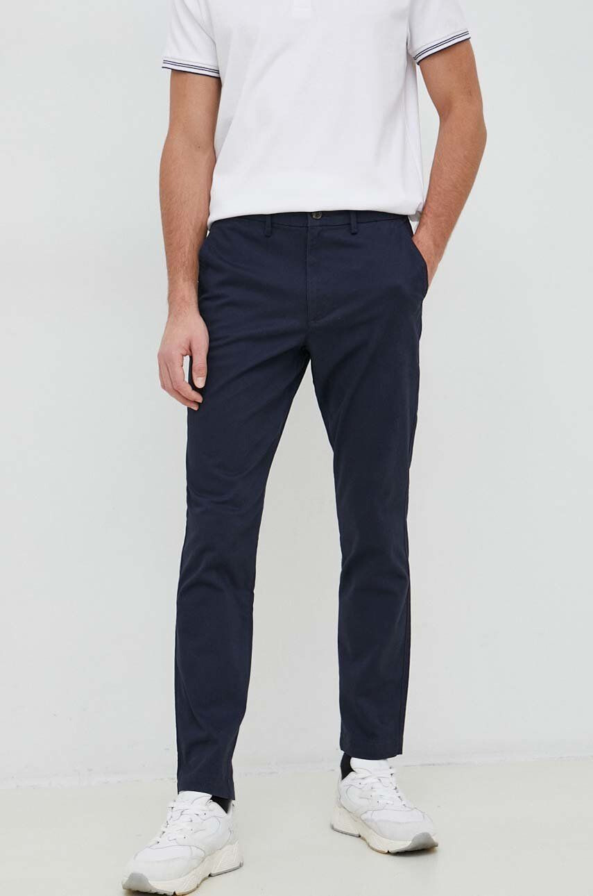 Gap pantaloni barbati culoarea albastru marin drept - Pled.ro