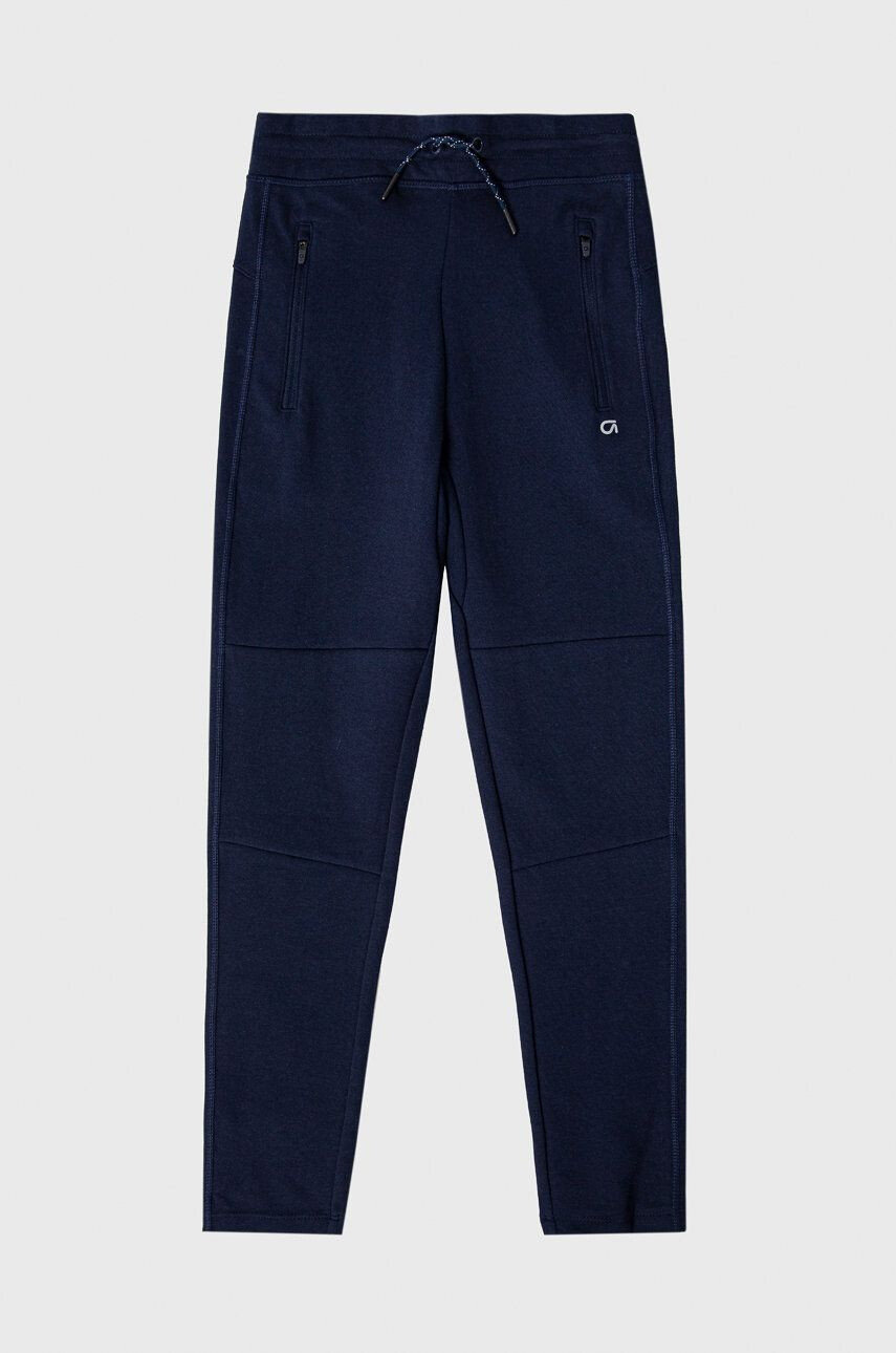 Gap Pantaloni copii culoarea albastru marin material neted - Pled.ro