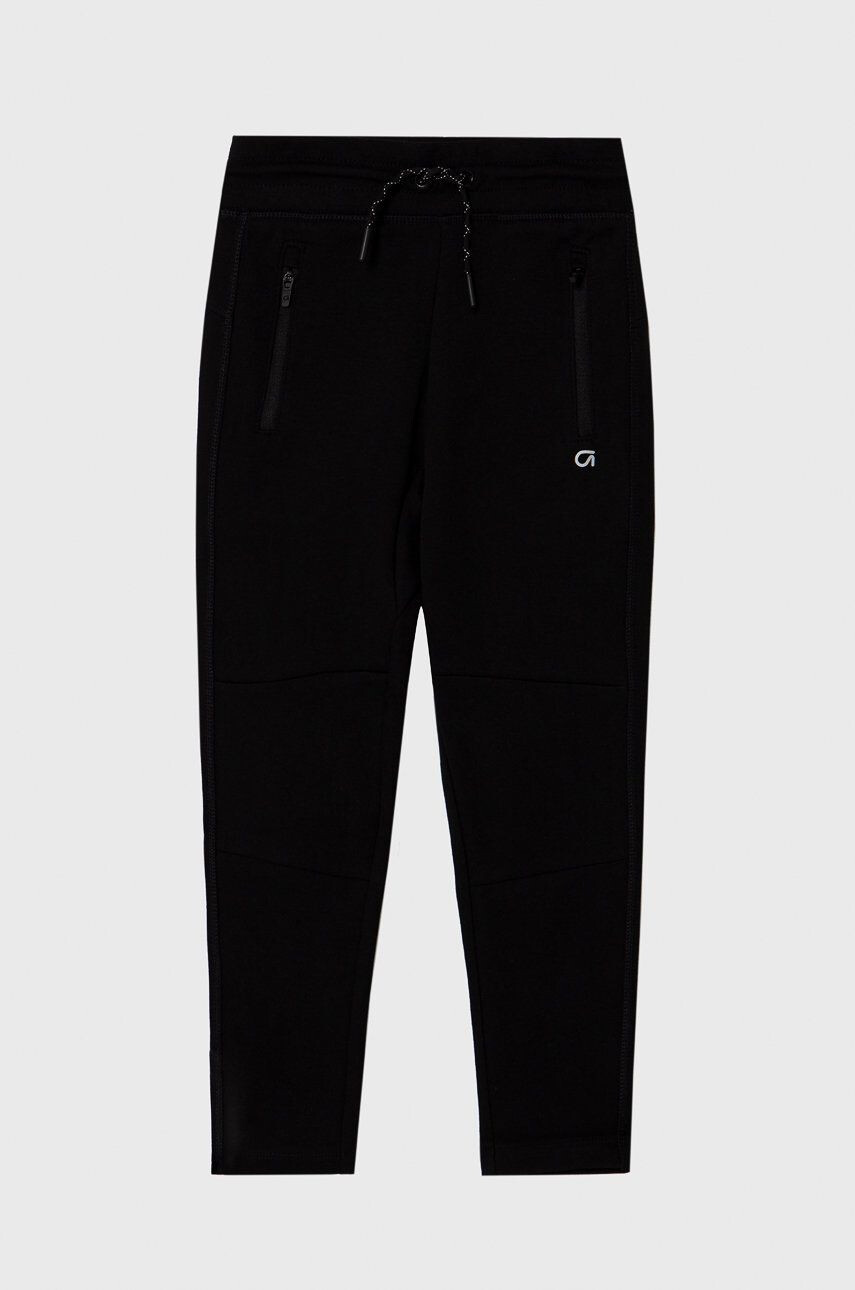 Gap Pantaloni copii culoarea negru material neted - Pled.ro