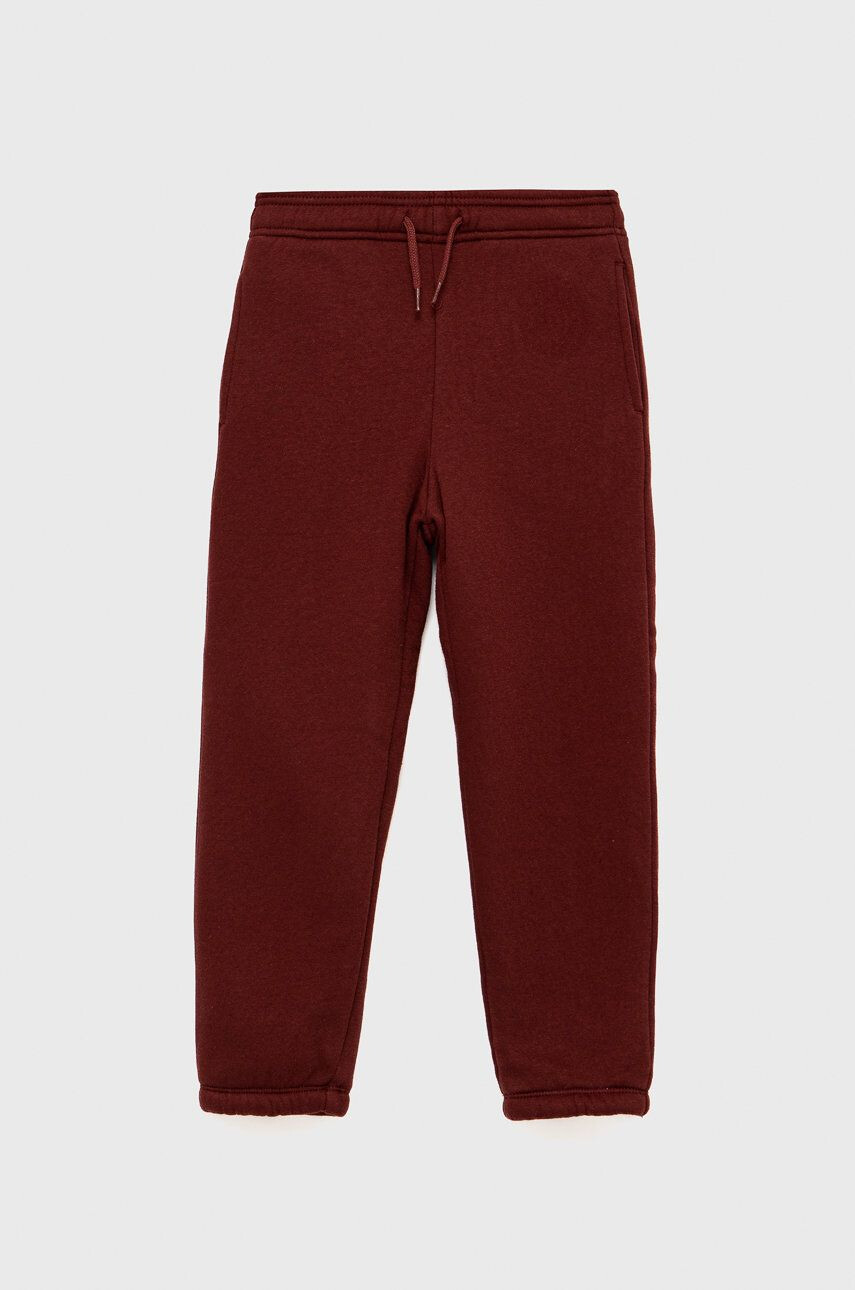 Gap Pantaloni copii culoarea bordo material neted - Pled.ro