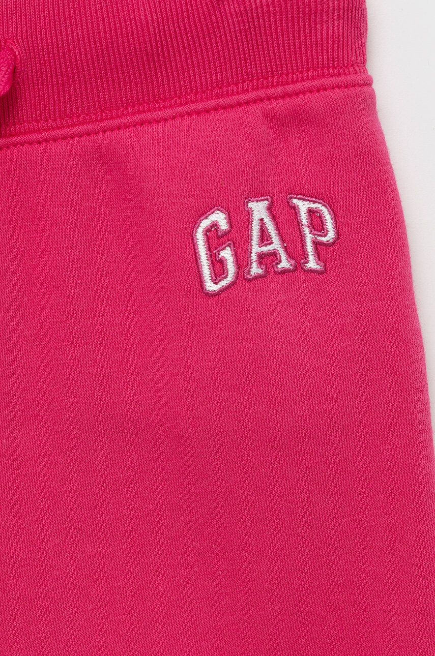 Gap pantaloni copii culoarea roz cu imprimeu - Pled.ro