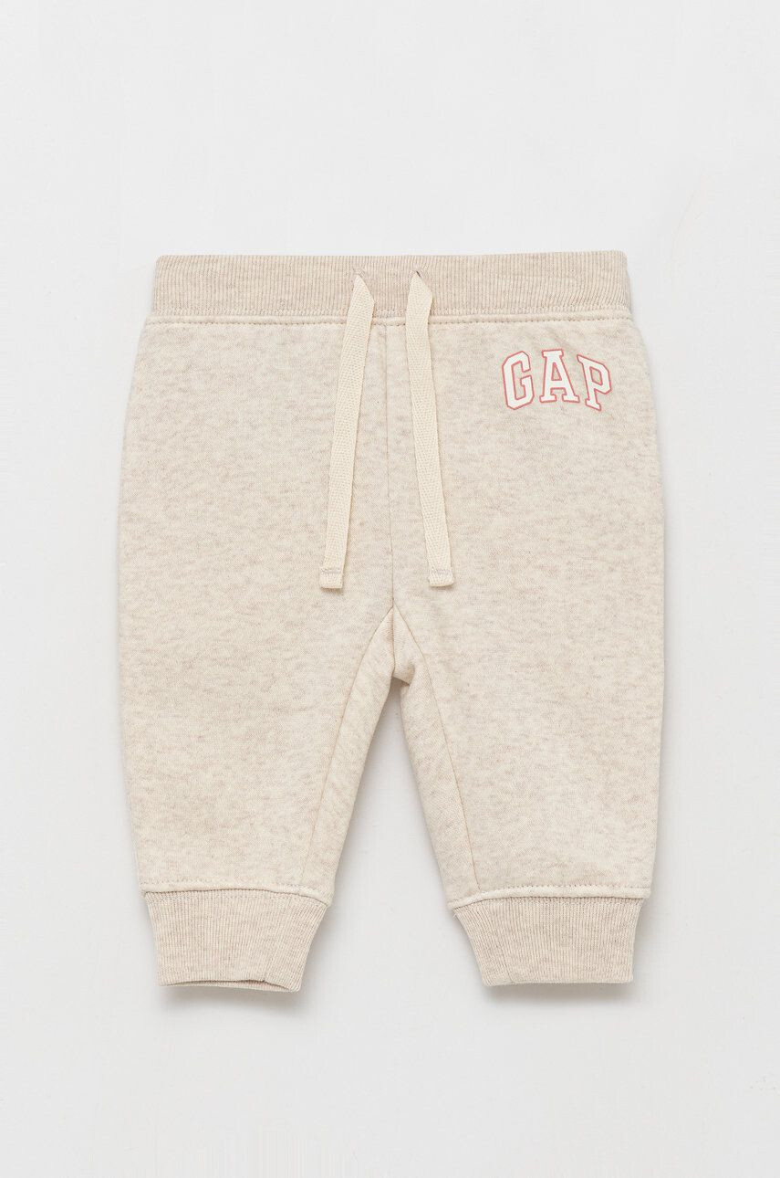 Gap pantaloni copii culoarea roz cu imprimeu - Pled.ro