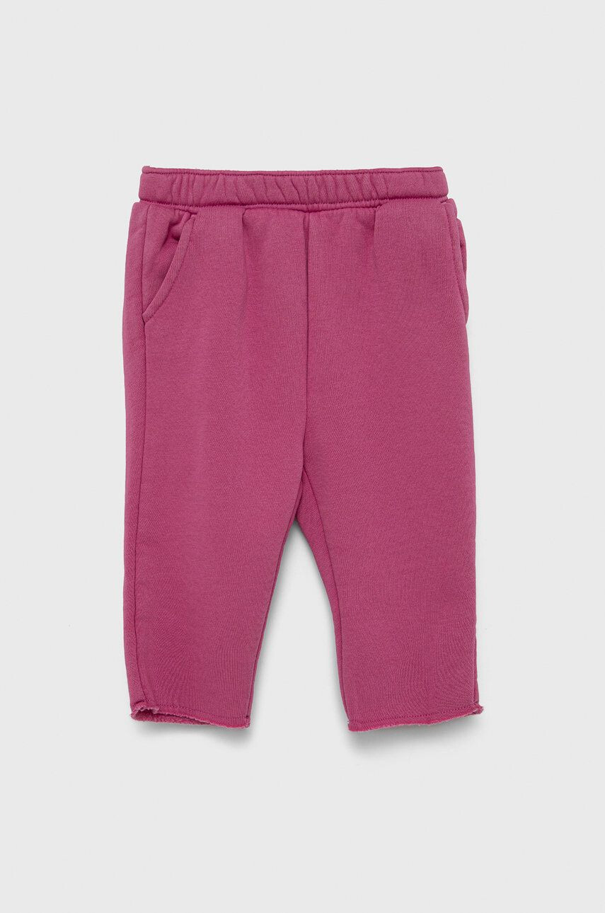 Gap pantaloni copii culoarea albastru marin neted - Pled.ro