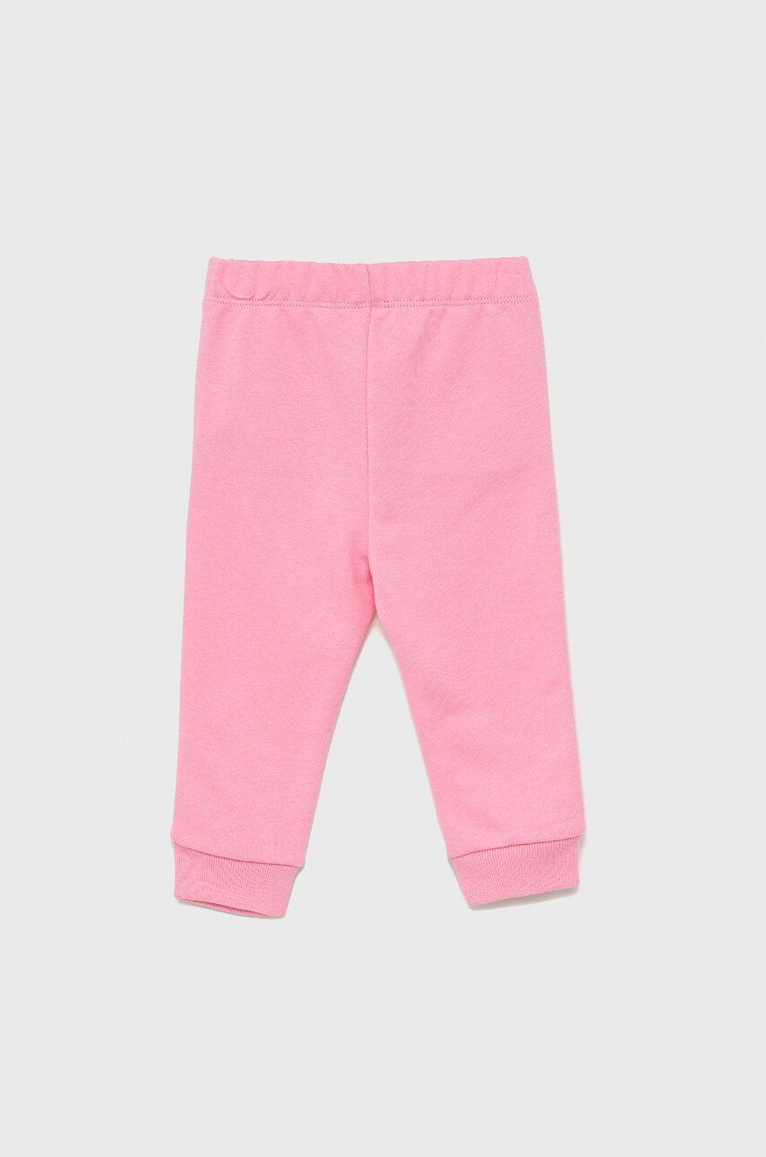 Gap pantaloni copii culoarea roz cu imprimeu - Pled.ro