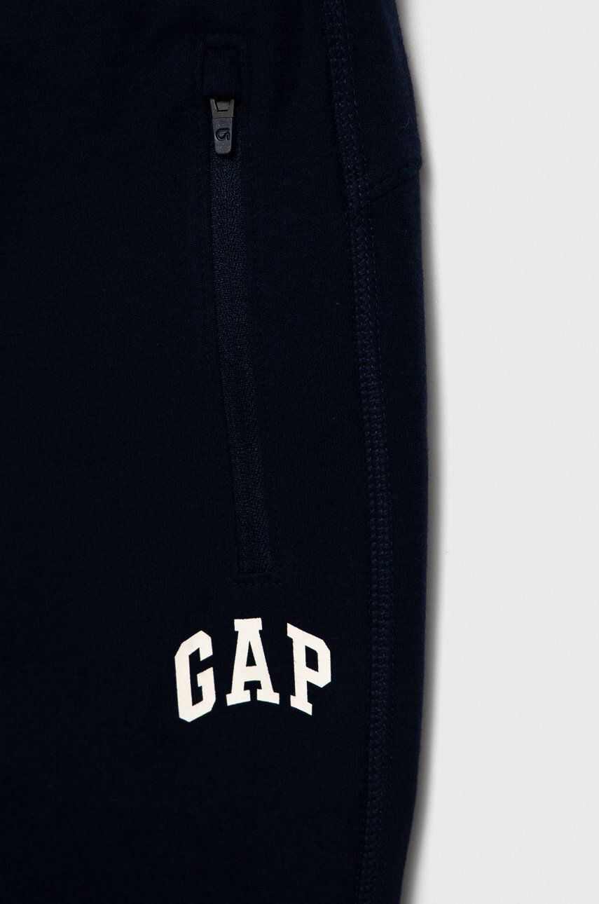 Gap Pantaloni copii culoarea albastru marin cu imprimeu - Pled.ro