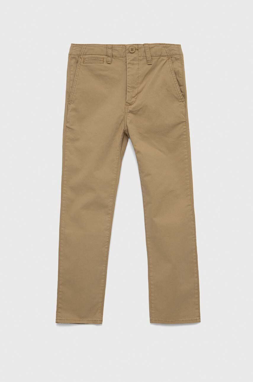 Gap pantaloni copii culoarea maro neted - Pled.ro