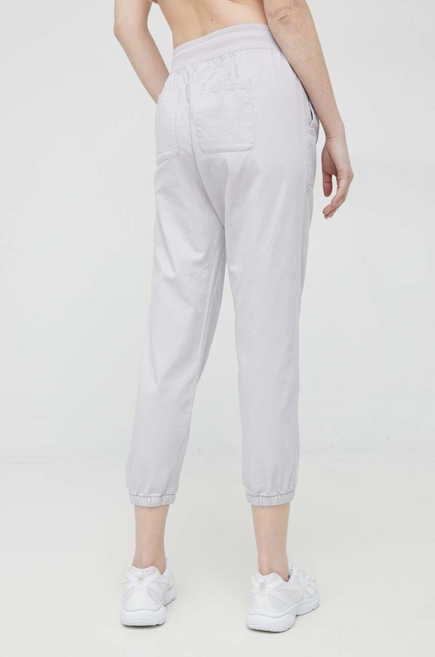 Gap pantaloni de bumbac culoarea gri high waist - Pled.ro