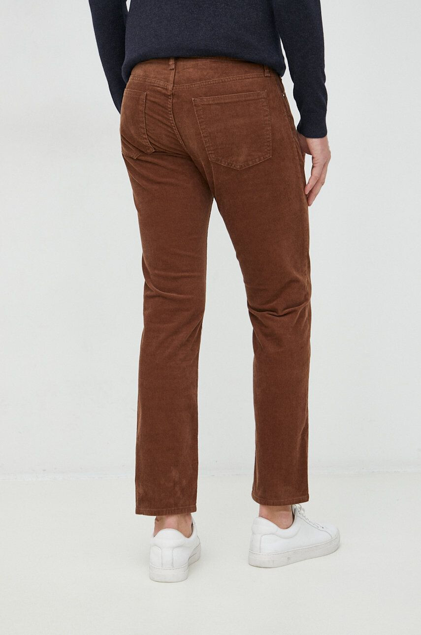 Gap pantaloni de catifea cord barbati culoarea maro drept - Pled.ro