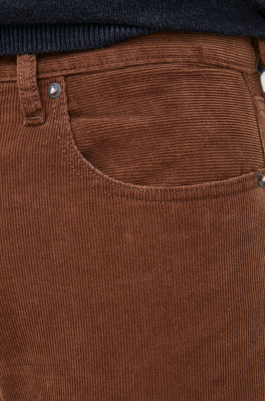 Gap pantaloni de catifea cord barbati culoarea maro drept - Pled.ro