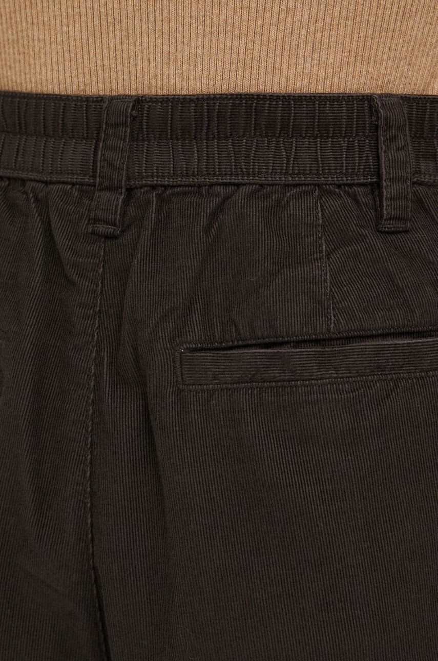 Gap pantaloni de catifea cord femei culoarea negru mulata high waist - Pled.ro