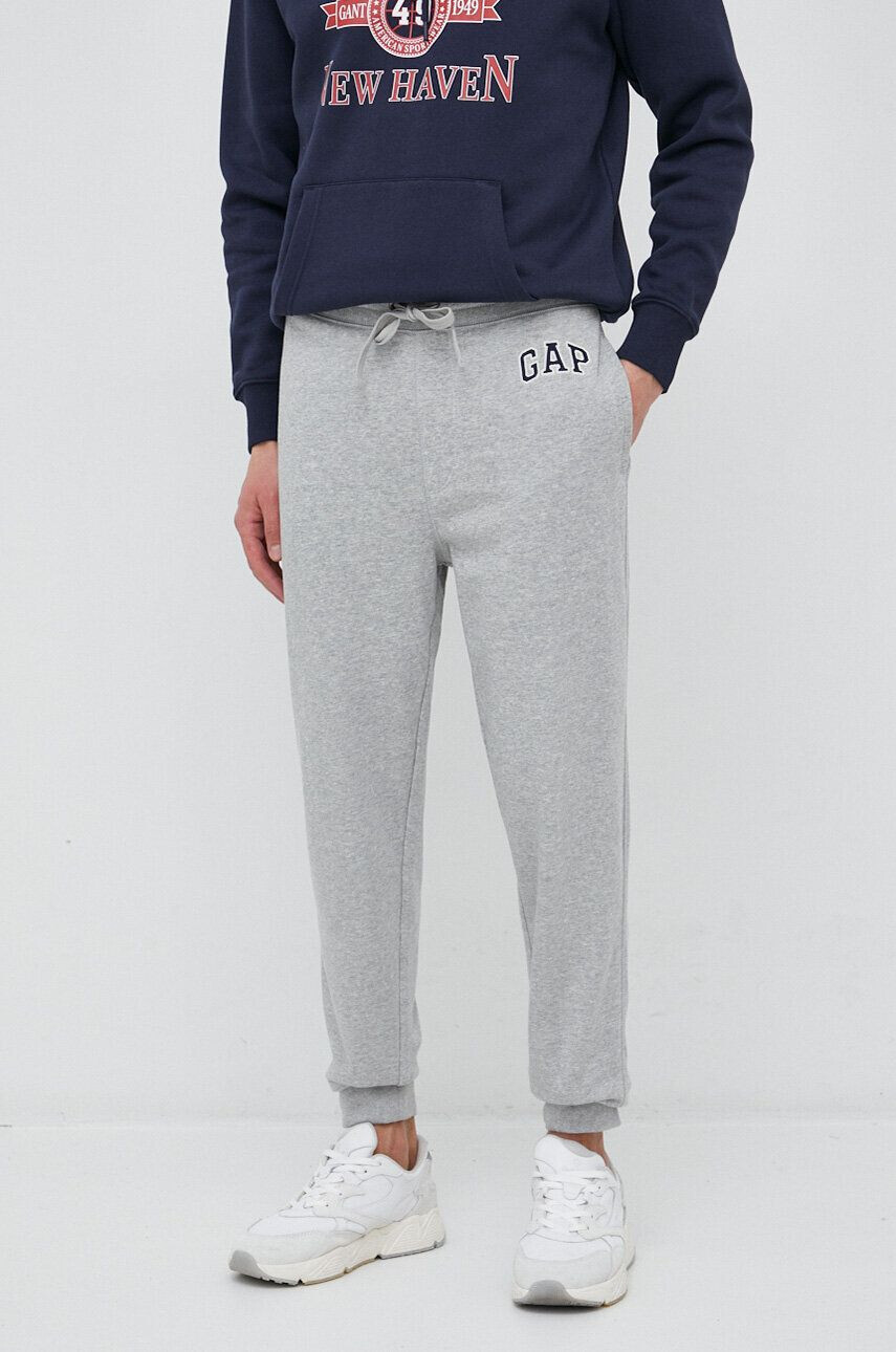 Gap pantaloni de trening culoarea gri melanj - Pled.ro