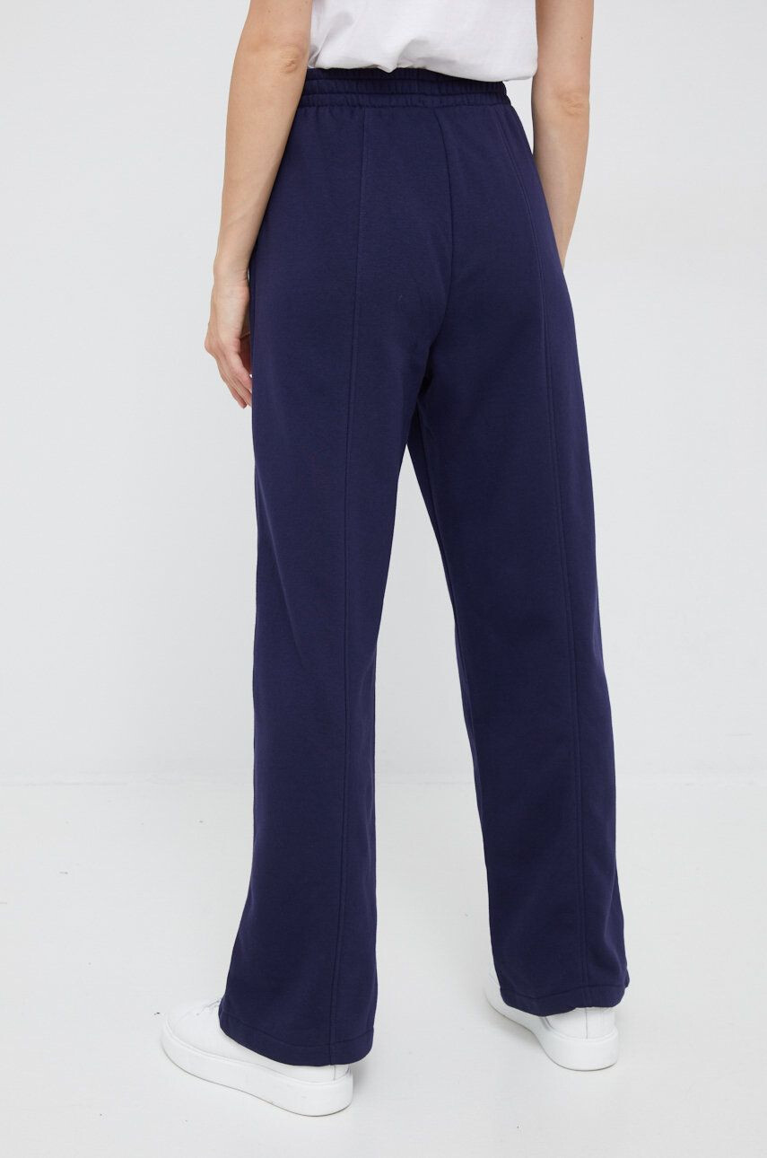 Gap pantaloni de trening femei culoarea albastru marin neted - Pled.ro