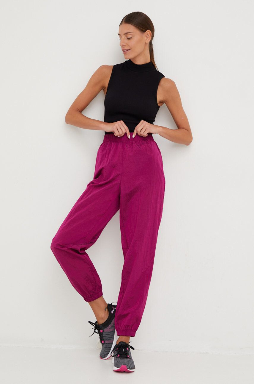 Gap pantaloni de trening femei culoarea violet neted - Pled.ro