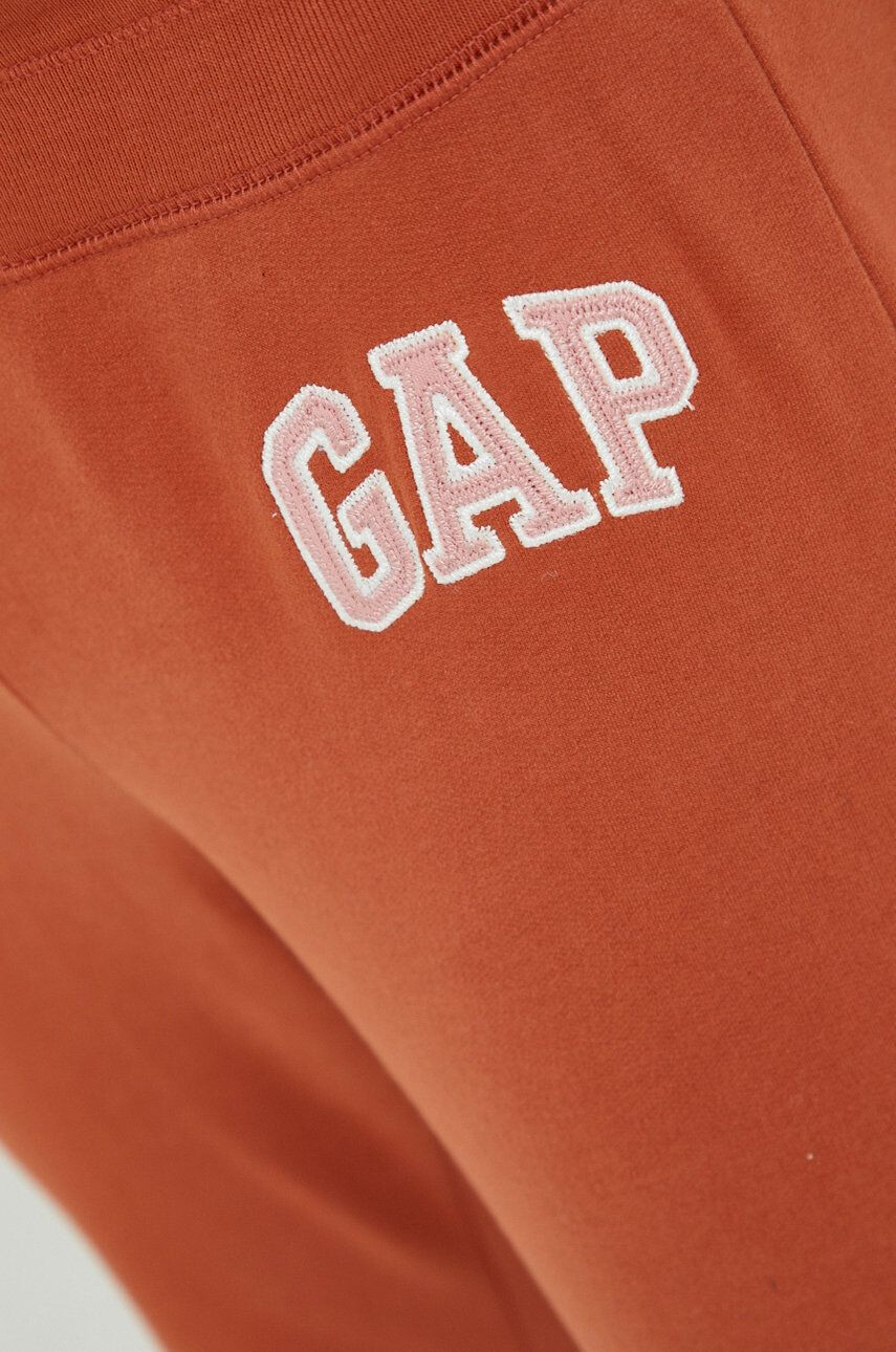 Gap pantaloni de trening femei culoarea rosu cu imprimeu - Pled.ro