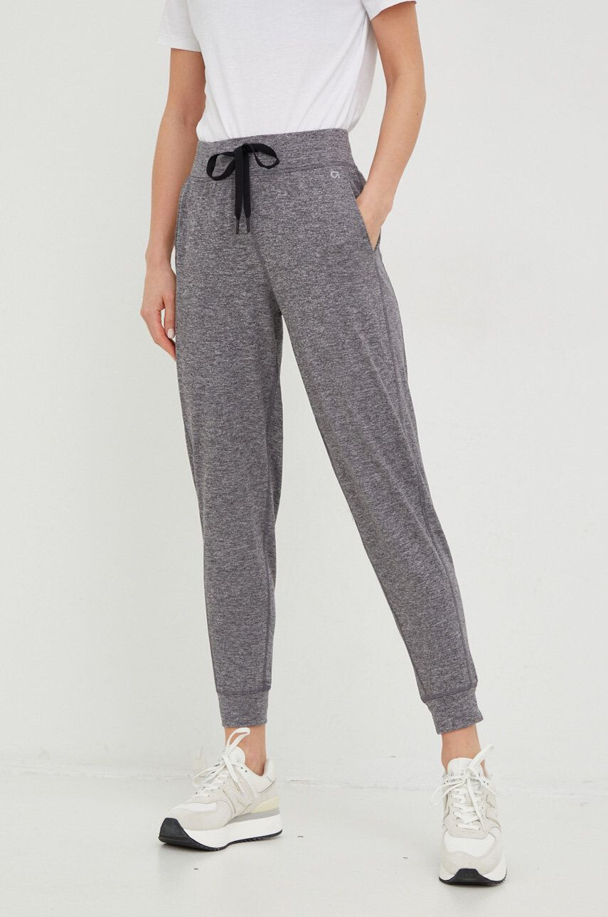 Gap pantaloni de trening femei culoarea gri melanj - Pled.ro