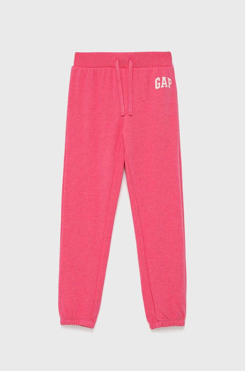 Gap pantaloni de trening pentru copii culoarea gri cu imprimeu - Pled.ro