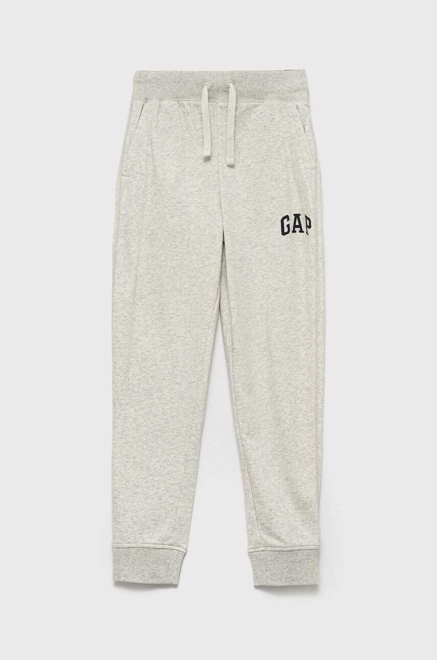 Gap pantaloni de trening pentru copii culoarea gri melanj - Pled.ro