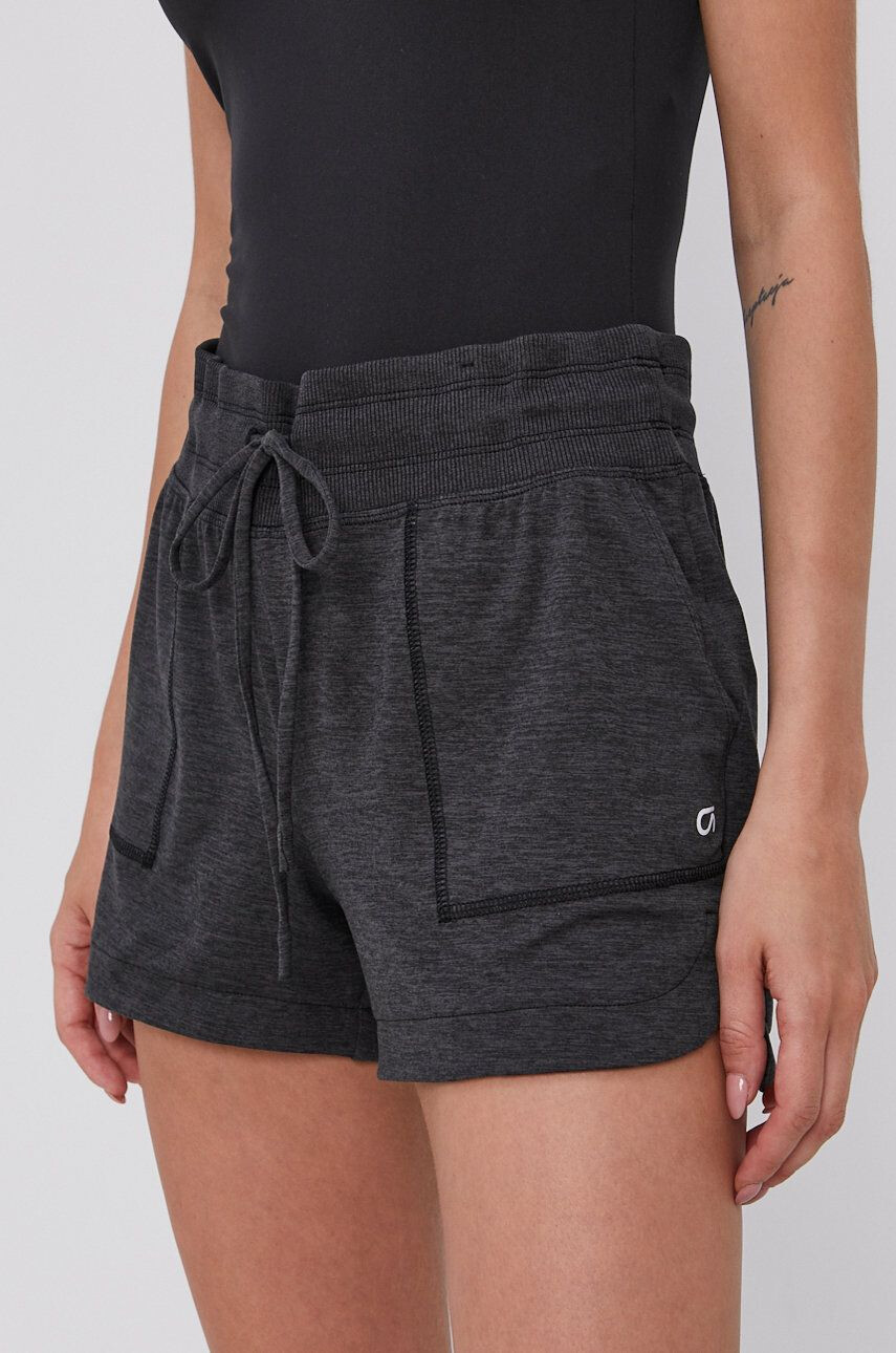 Gap Pantaloni scurți femei culoarea gri material neted high waist - Pled.ro