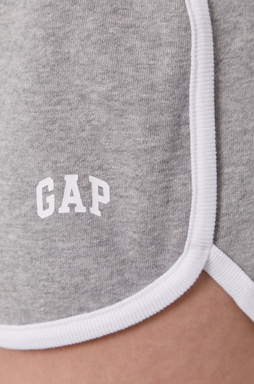 Gap Pantaloni scurți femei culoarea gri material neted medium waist - Pled.ro