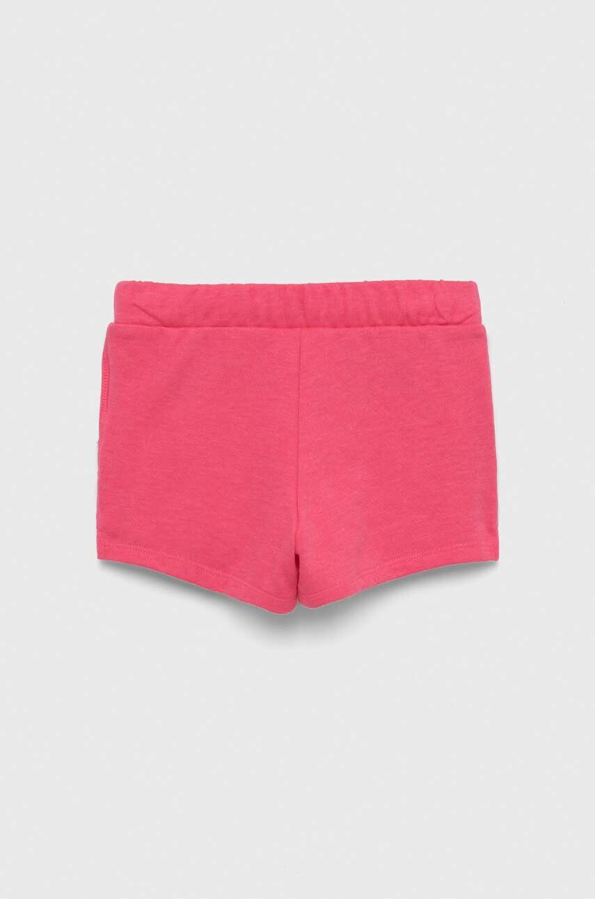 Gap pantaloni scurti copii culoarea roz cu imprimeu talie reglabila - Pled.ro