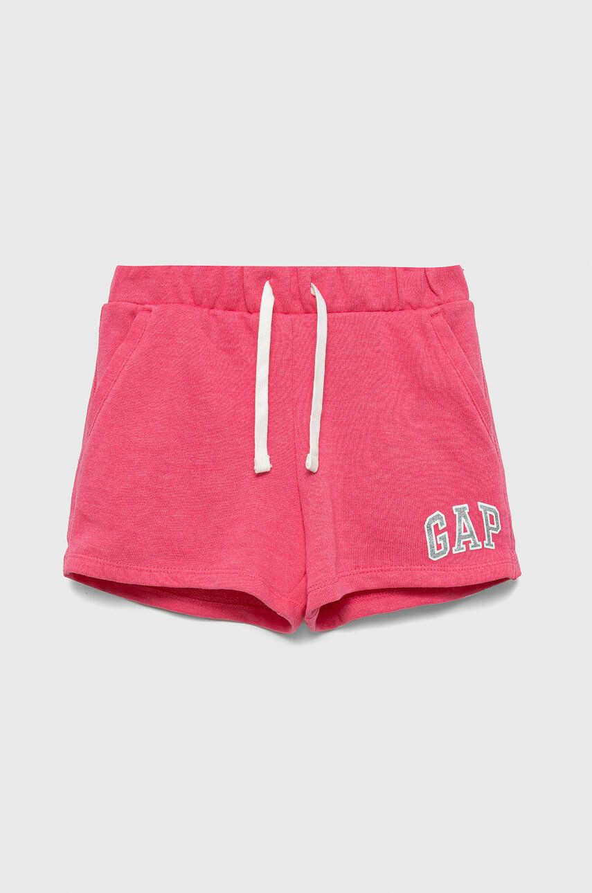 Gap pantaloni scurti copii culoarea roz cu imprimeu - Pled.ro