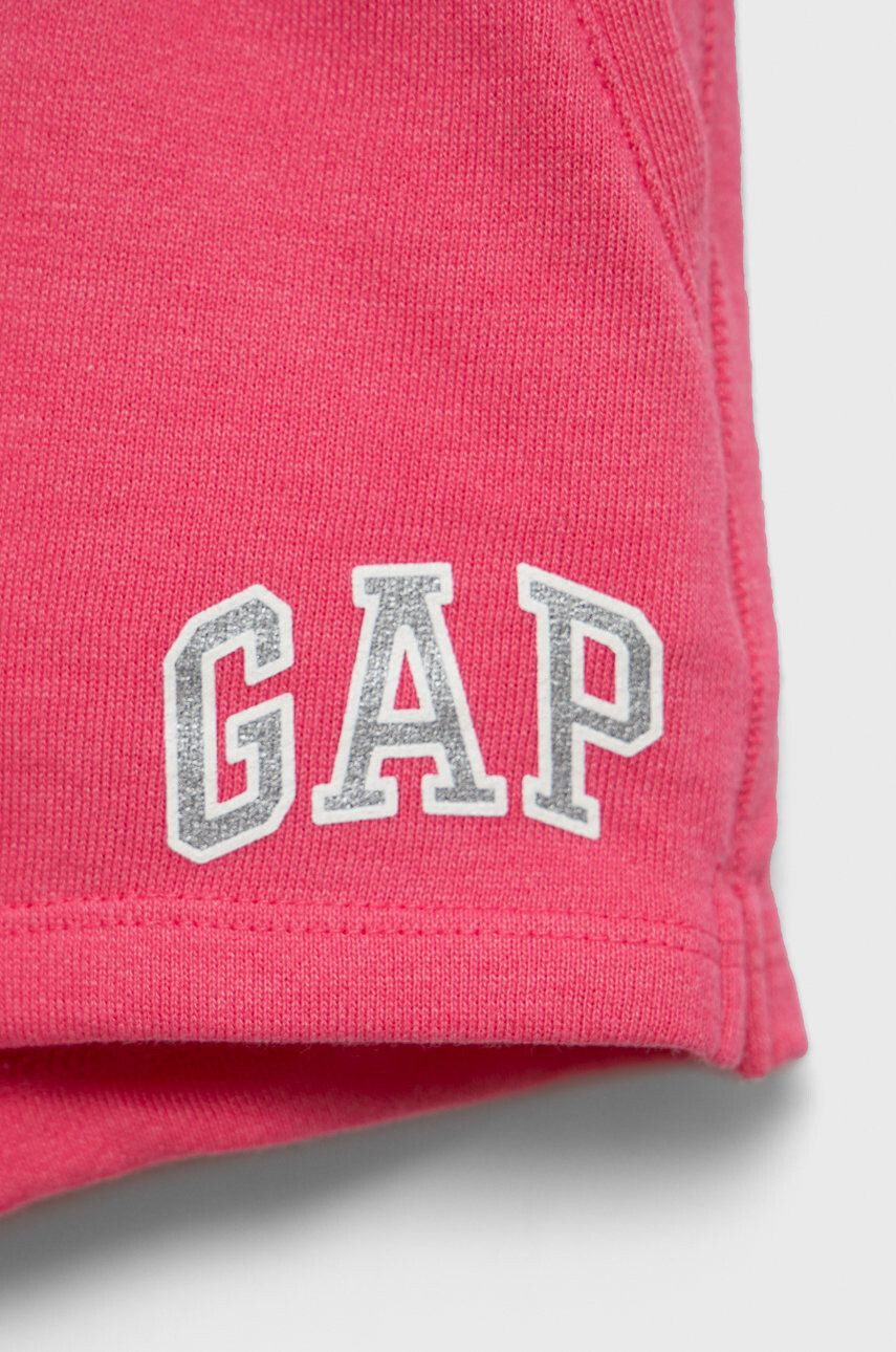 Gap pantaloni scurti copii culoarea roz cu imprimeu - Pled.ro