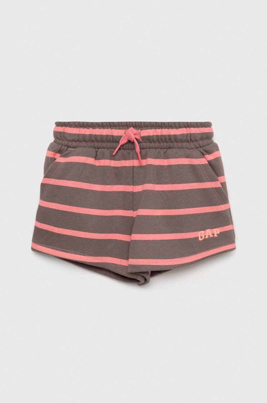 Gap pantaloni scurti copii culoarea roz modelator talie reglabila - Pled.ro