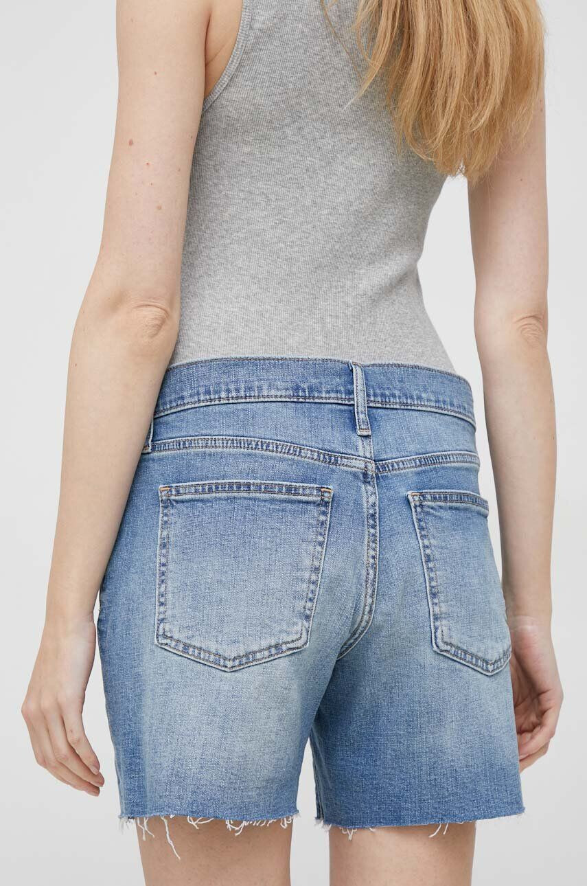 Gap pantaloni scurti jeans femei neted medium waist - Pled.ro