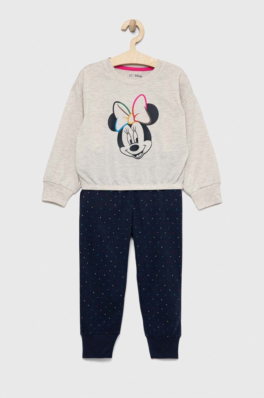 Gap pijama copii x Disney culoarea bej modelator - Pled.ro