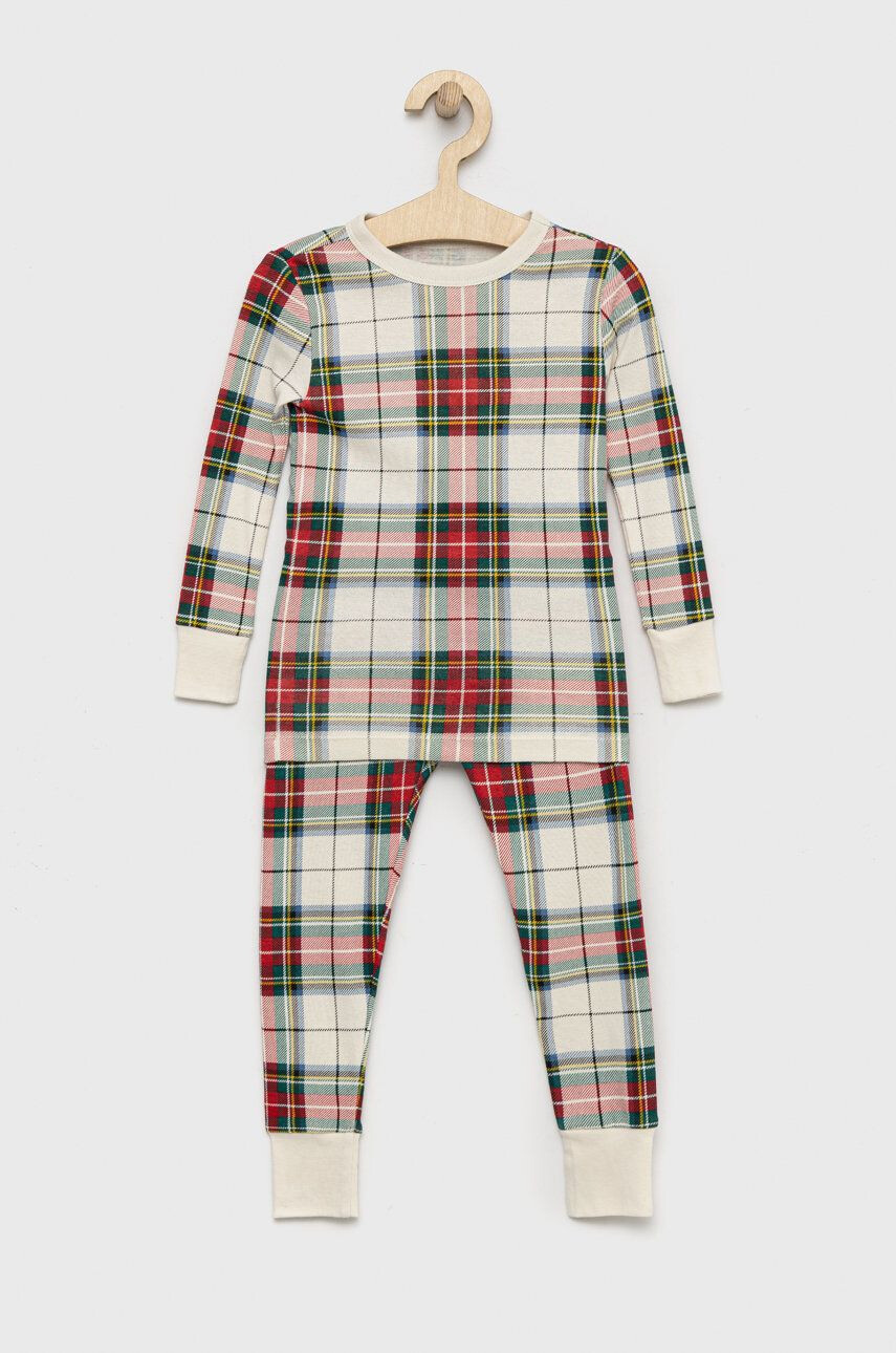 Gap pijamale de bumbac pentru copii culoarea bej modelator - Pled.ro