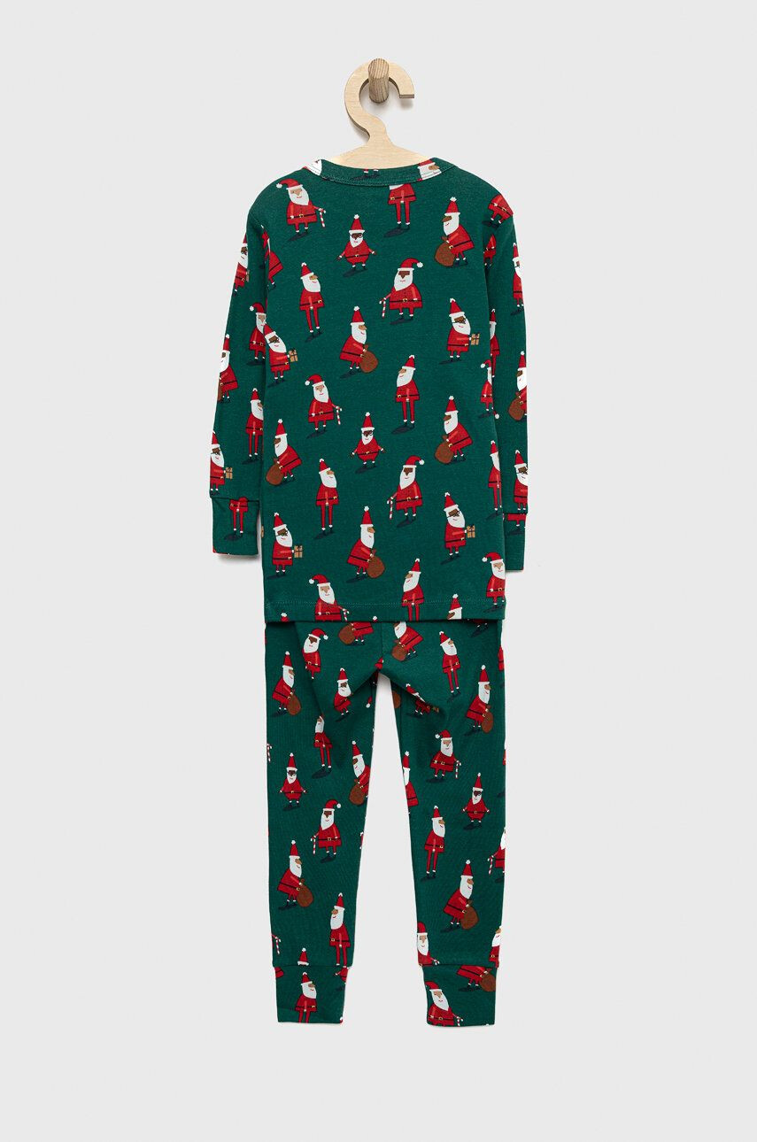 Gap pijamale de bumbac pentru copii culoarea verde modelator - Pled.ro