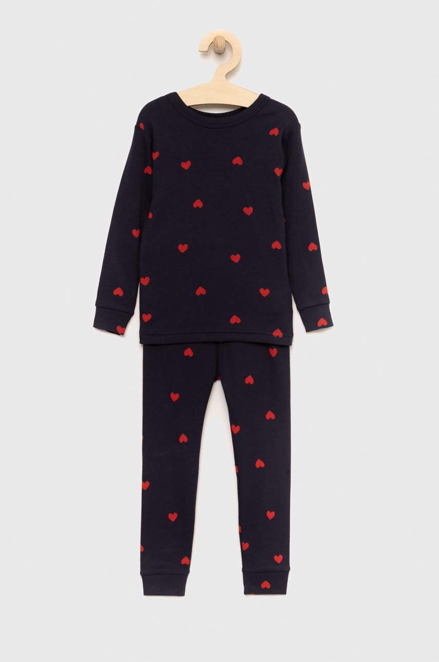 Gap pijamale de bumbac pentru copii culoarea albastru marin modelator - Pled.ro