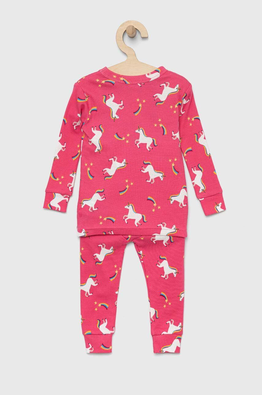 Gap pijamale de bumbac pentru copii culoarea roz modelator - Pled.ro