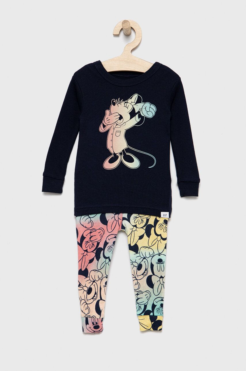 Gap pijamale de bumbac pentru copii x Disney culoarea negru modelator - Pled.ro