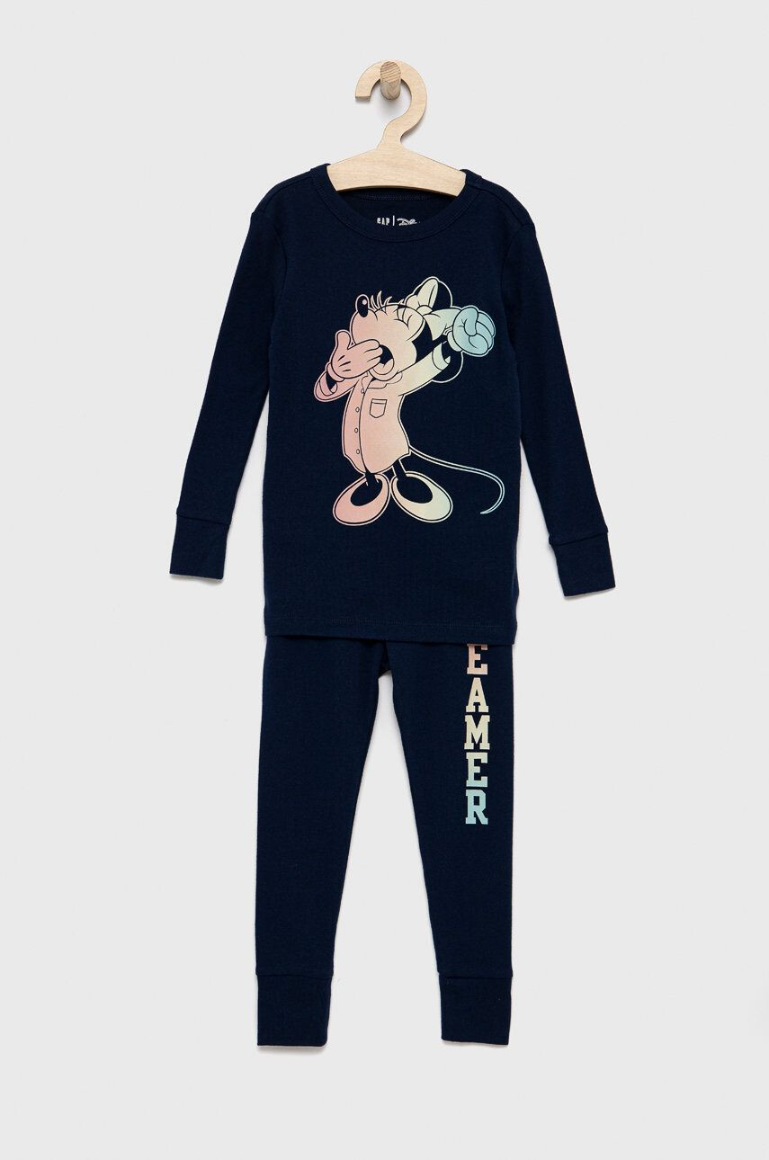 Gap pijamale de bumbac pentru copii x Disney culoarea negru modelator - Pled.ro