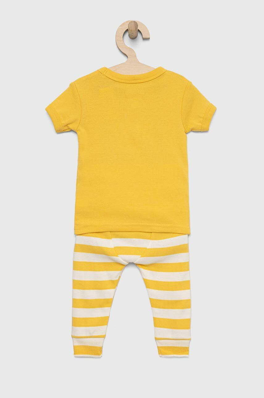 Gap pijamale de bumbac pentru copii x Disney culoarea galben modelator - Pled.ro