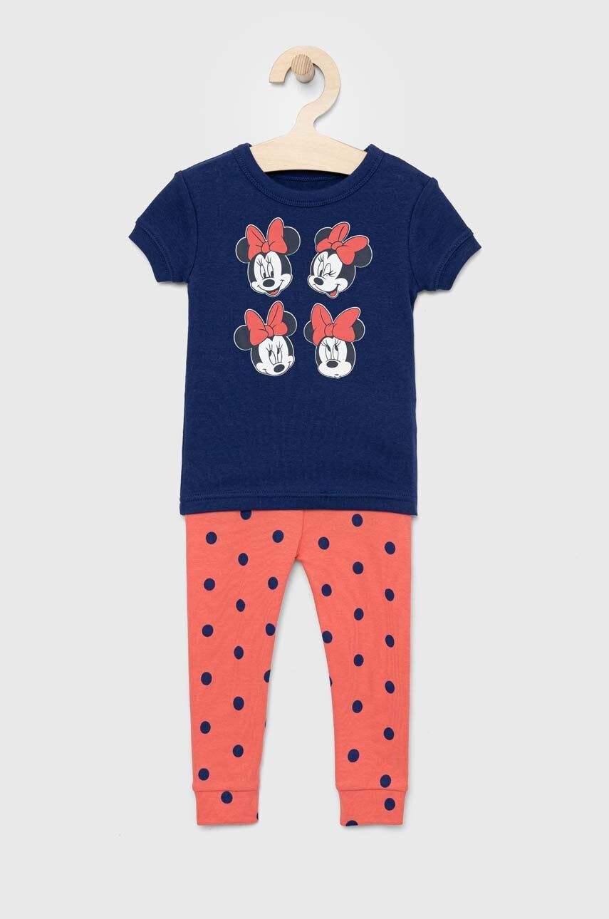 Gap pijamale de bumbac pentru copii x Disney culoarea albastru marin modelator - Pled.ro