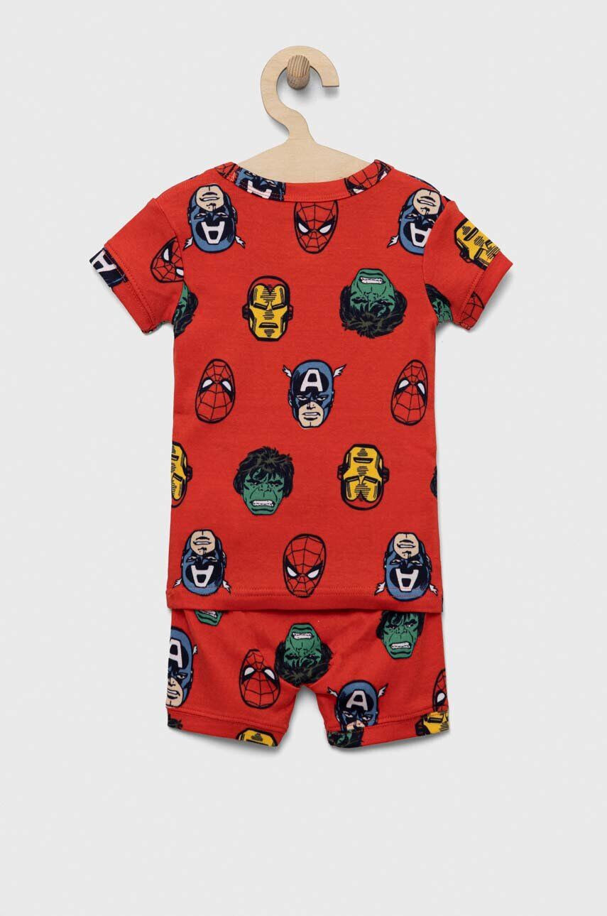 Gap pijamale de bumbac pentru copii x Marvel culoarea rosu modelator - Pled.ro