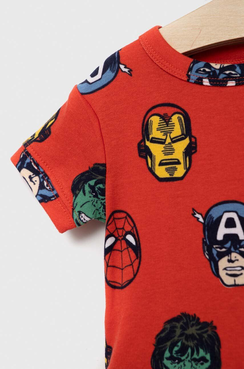 Gap pijamale de bumbac pentru copii x Marvel culoarea rosu modelator - Pled.ro