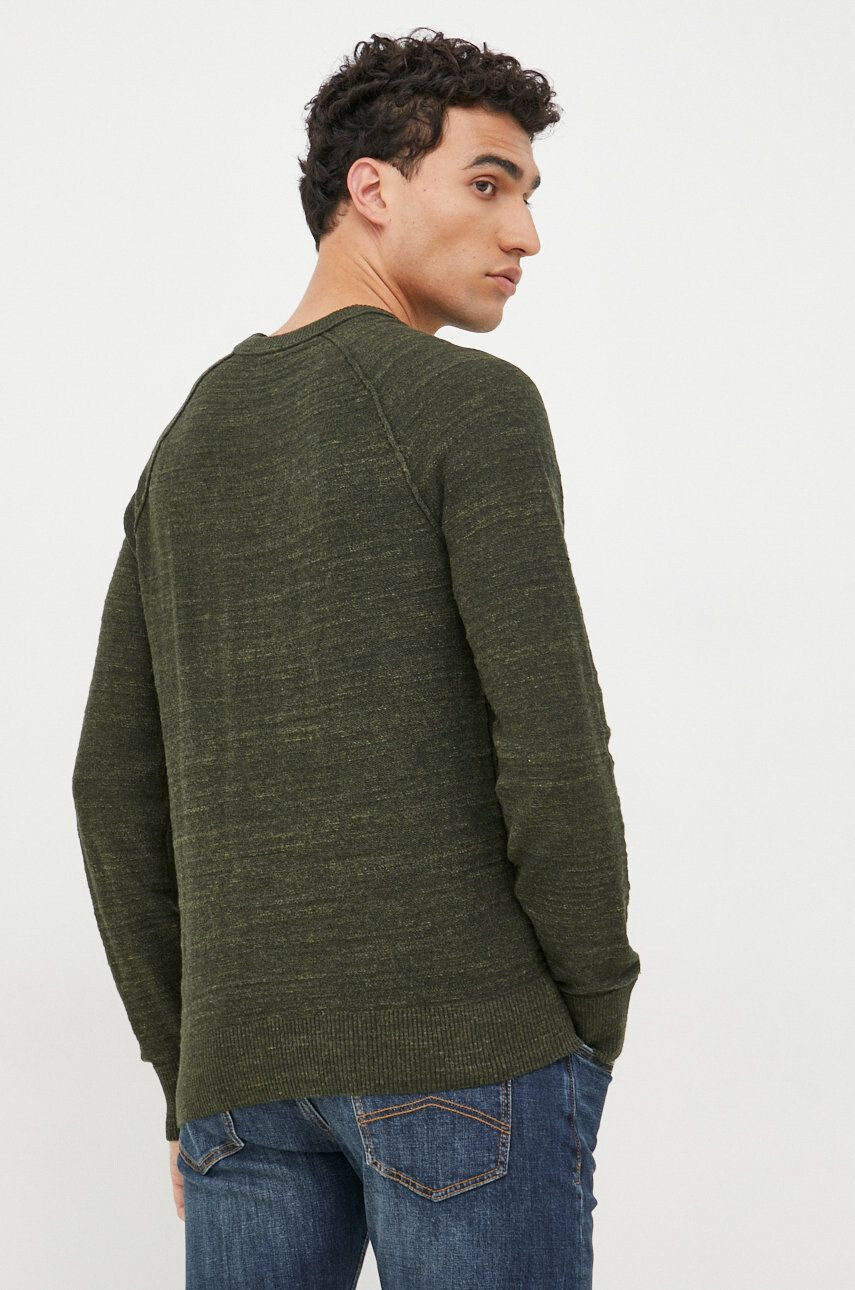 Gap pulover de bumbac barbati culoarea verde light - Pled.ro