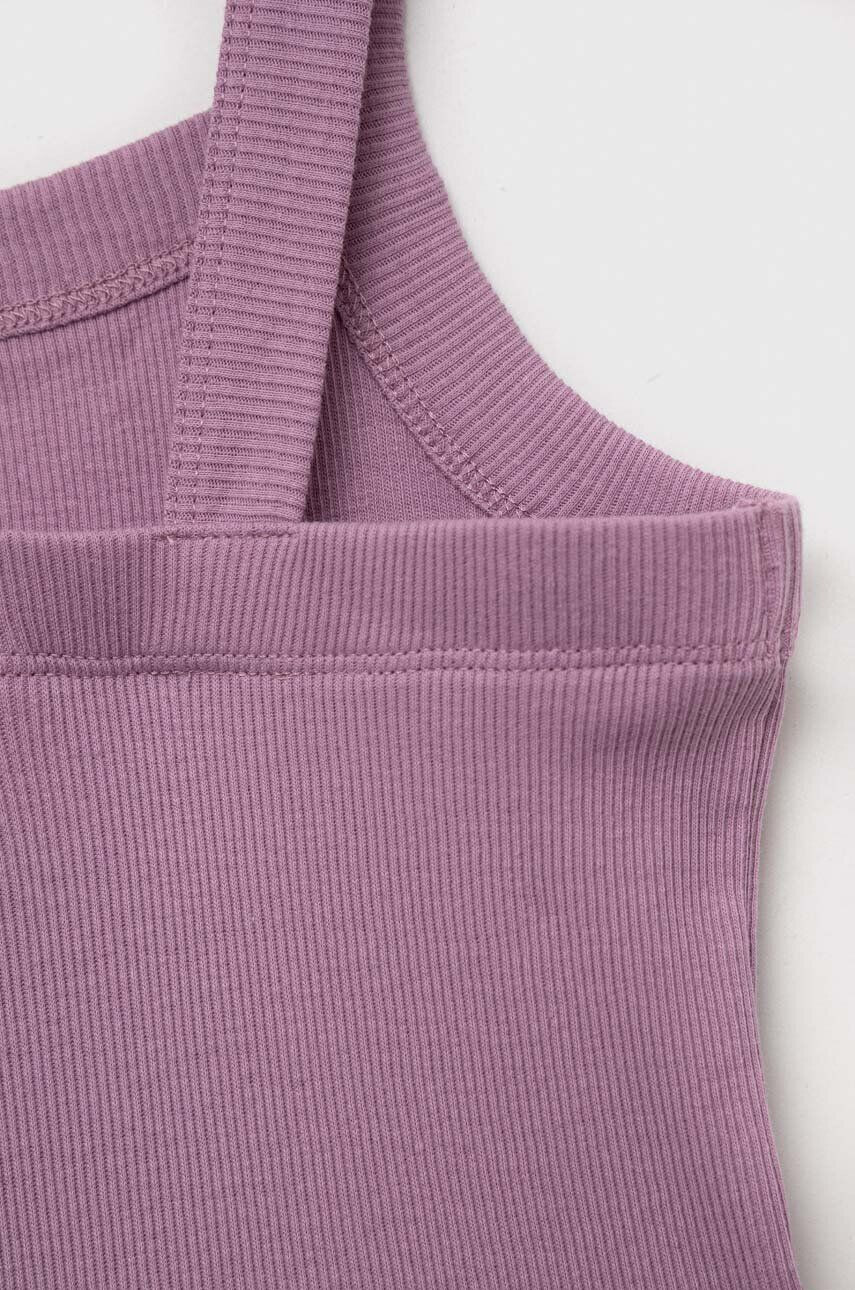 Gap rochie din bumbac pentru copii culoarea violet mini evazati - Pled.ro